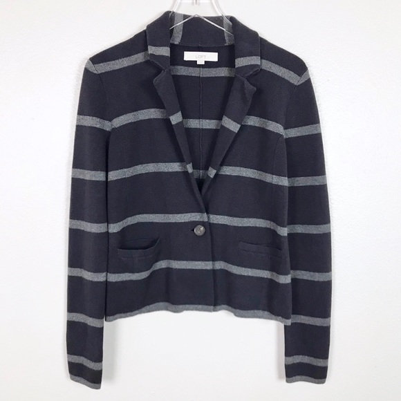 LOFT Jackets & Blazers - LOFT Stripe Sweater Blazer